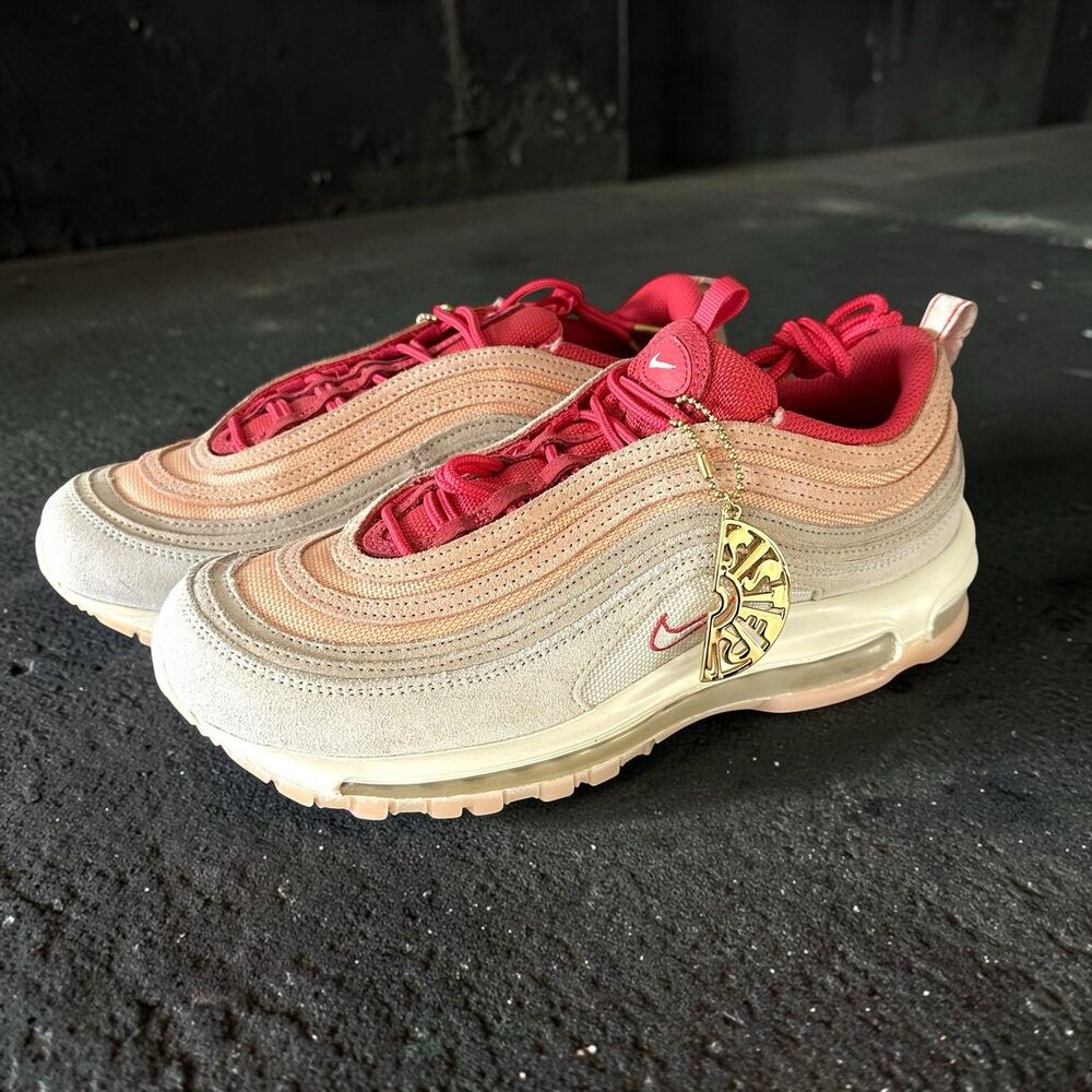 Nike Air Max 97 Sisterhood Orange Cream Sneakers SZ 9 DM8943-700 Running Shoes